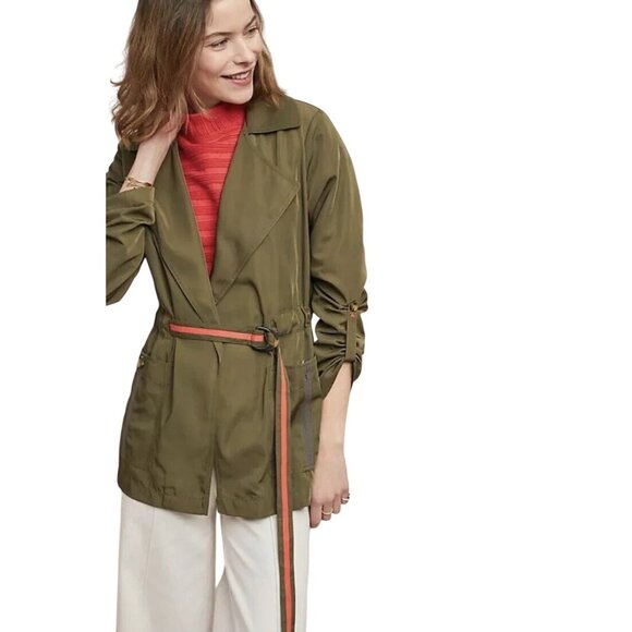 Anthropologie Jackets & Blazers - Anthropologie Gisborne Anorak Size Medium Long Sleeve Olive Utility Outerwear